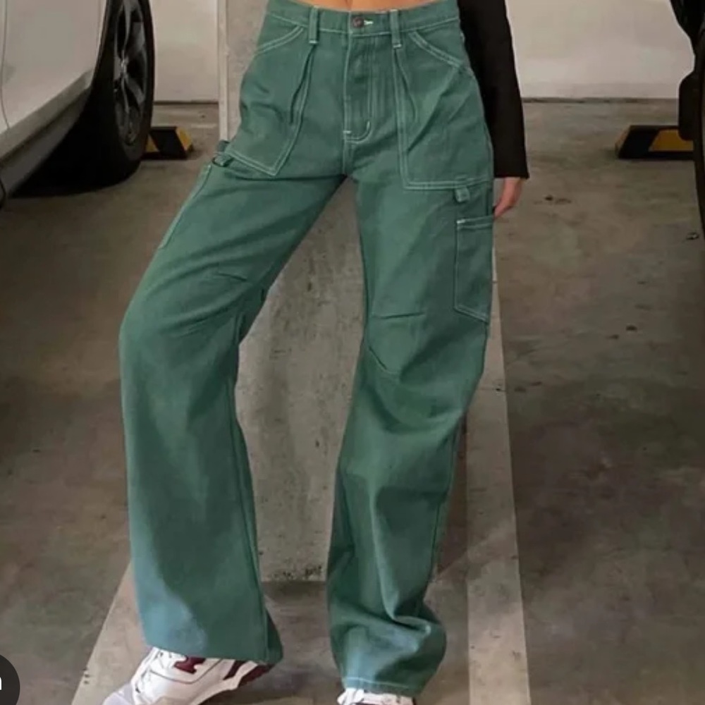 Lioness Green Utility Pants
